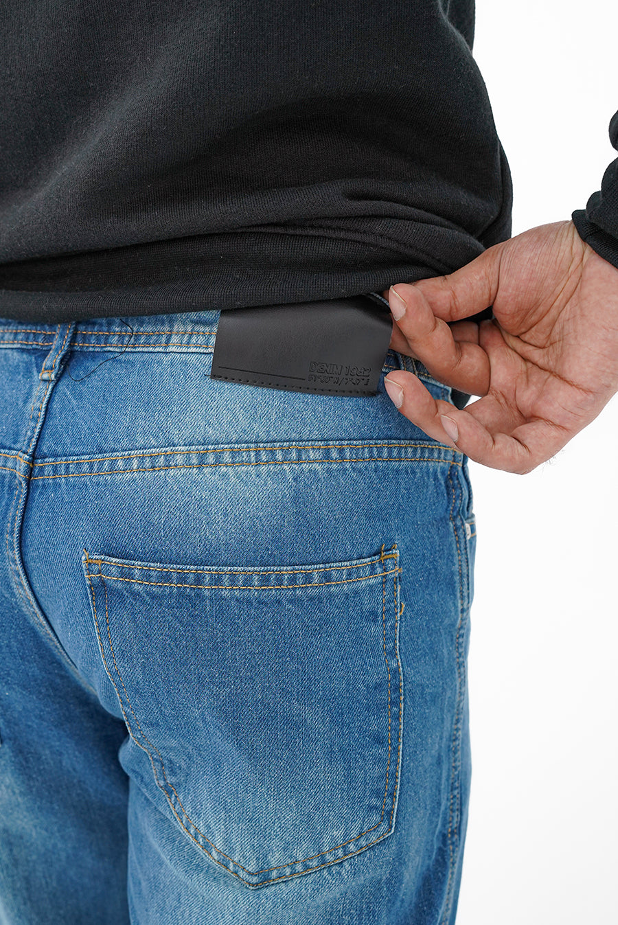 Relaxed Fit Cargo Denim