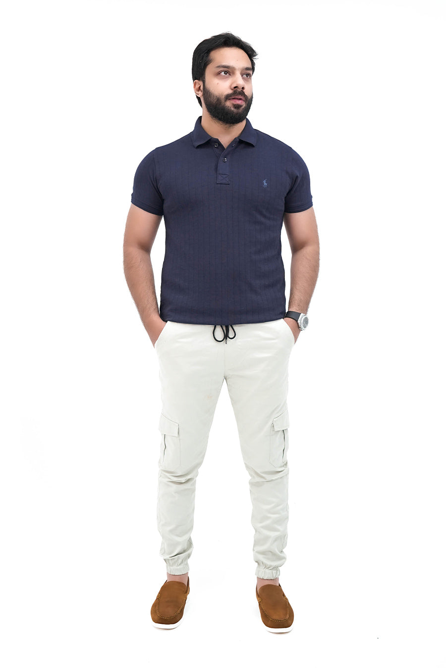 Light Beige Cargo Trouser