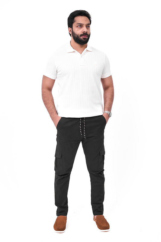 Black Cargo Trouser