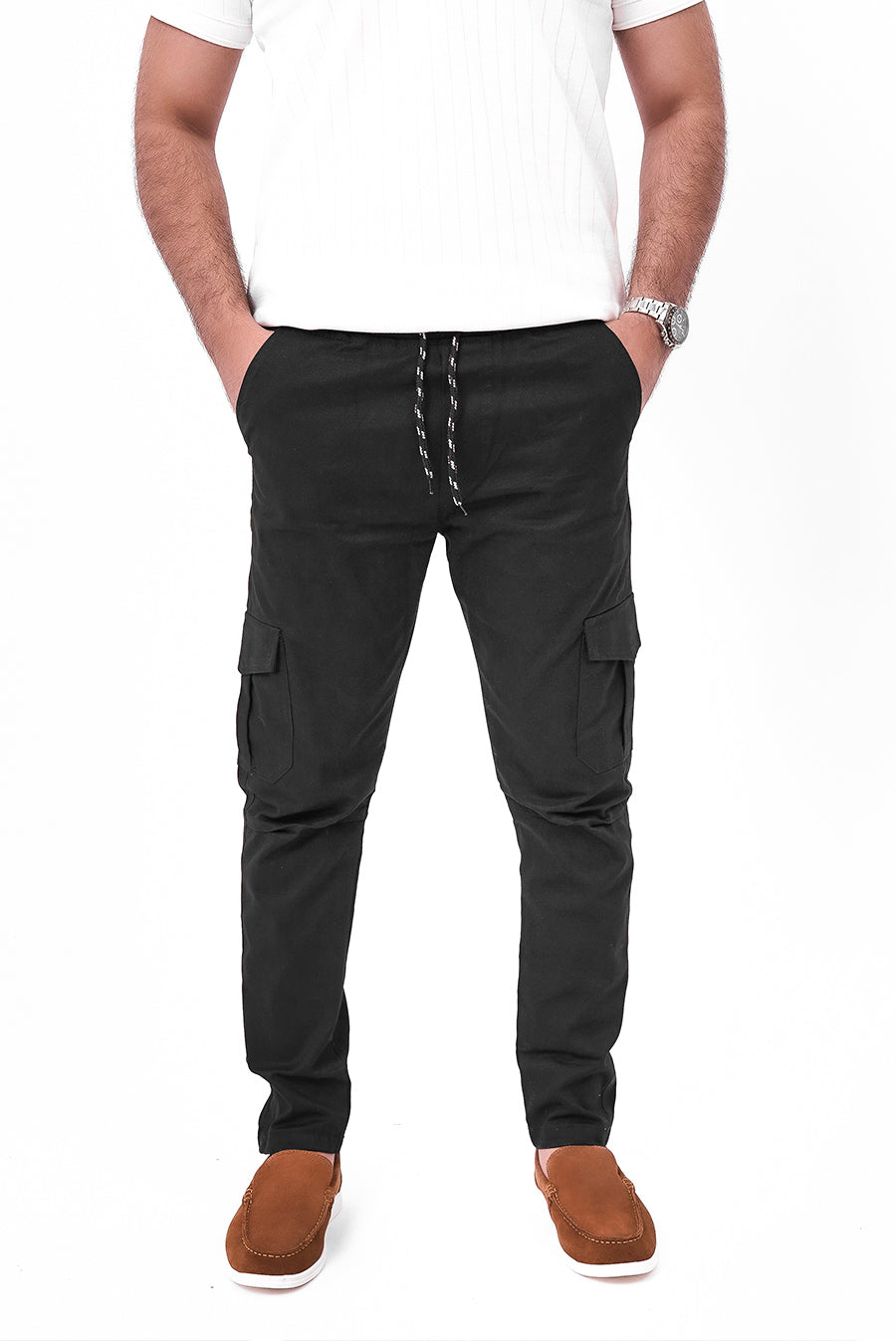 Black Cargo Trouser