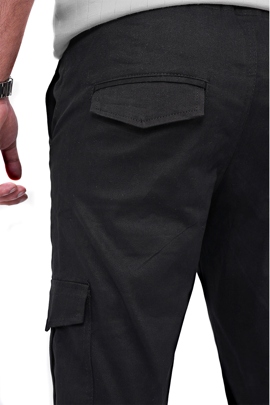 Black Cargo Trouser